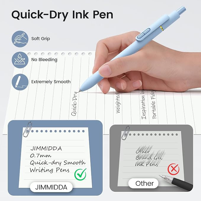 8 Pack Gel Pens, Smooth Writing, Long-Lasting Ink, Stress Relief Pens - Image 4