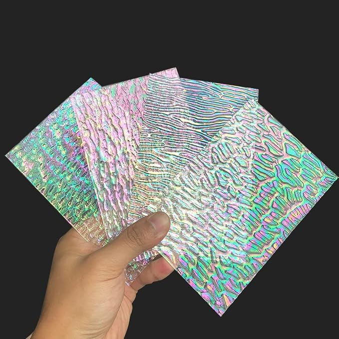 LITMIND 12 Sheets Iridescent Stained Glass Pack – 4x6 Inch Opaque & Textured - Image 5