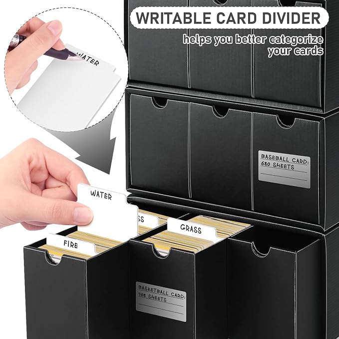 Homthy Trading Card Storage Box, Includes 12 Pack - Image 6