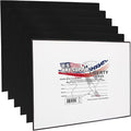 U.S. Art Supply 11 X 14 Inch Black Art Canvas Board Panels 6 Pack by USArtSupply