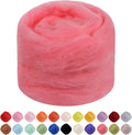JeogYong Needle Felting Wool, 1.76oz Wool Roving Chunky Wool Yarn, Watermelon by JeogYong