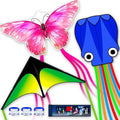 SGftre 3 Piece Set Butterfly Delta and Octopus Kites by SGftre