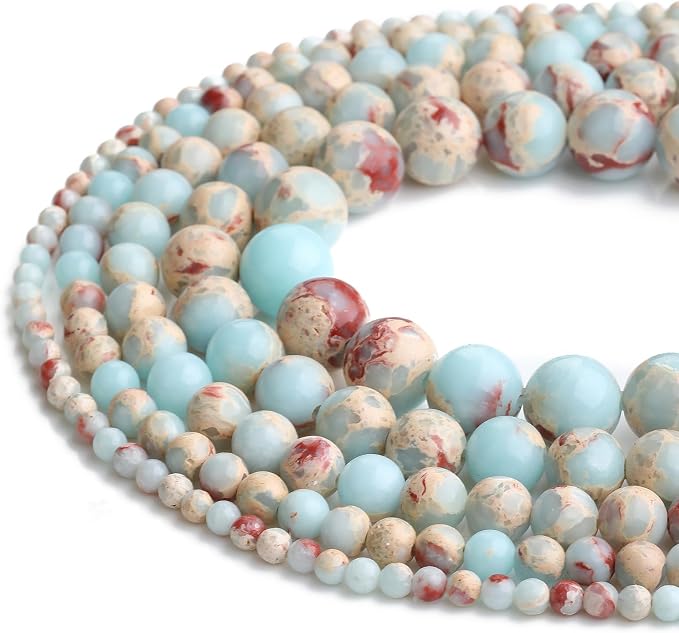 Zenkeeper 108Pcs Blue Imperial Spacer Loose Beads Bulk - Image 4