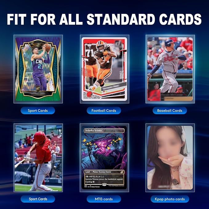 5000ct Clear Card Sleeves for Trading Cards, Soft Baseball Sports Card Sleeves - Image 6