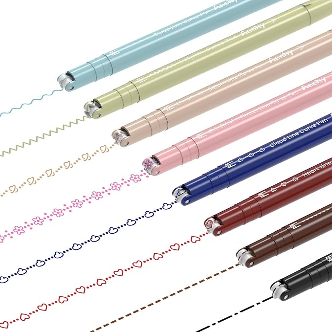 AECHY Colored Curve Highlighter Pens Set by AECHY