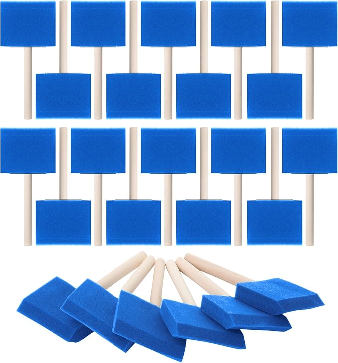 Bates- Foam Paint Brushes, 24 Pack, Sponge Paint Brush by BatesChoice
