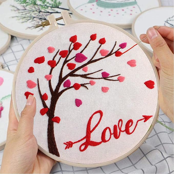 Louise Maelys Love Heart Tree Embroidery Kit - Image 3