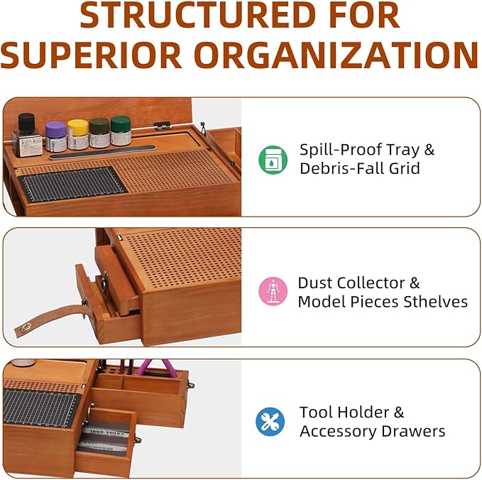 Model Building Station, Portable Model Building Workbench - Image 3