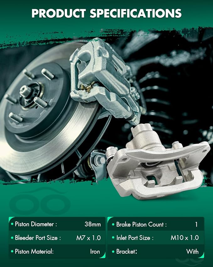 SCITOO Rear Right Brake Caliper With Bracket 19B2582 Compatible For Subaru Baja 2003-2006 For Subaru Legacy 2000-2004 For Subaru Outback 2001-2004