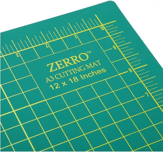 ZERRO Self Healing Cutting Mat 12" x 18" Double Sided Cutting Sewing Mat | - Image 3
