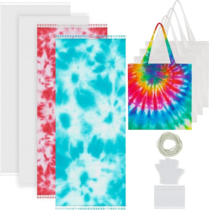 Silkfly 8 Pcs Cotton Items for Tie Dye by Silkfly