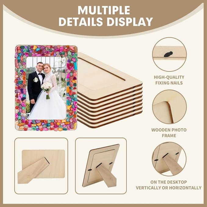 zjdbset DIY Mosaic Photo Frame Craft Kit - Image 4
