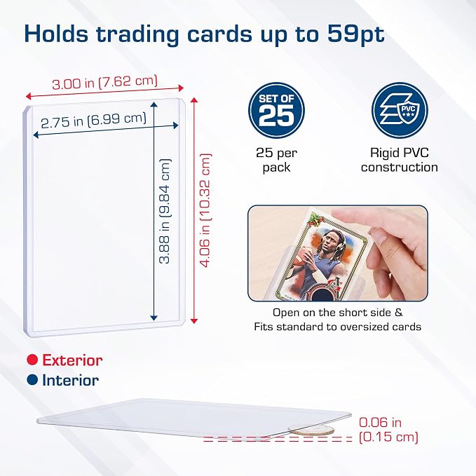 BCW 59 PT Thick Card Top Loaders | Protective Thick Toploaders - Image 5