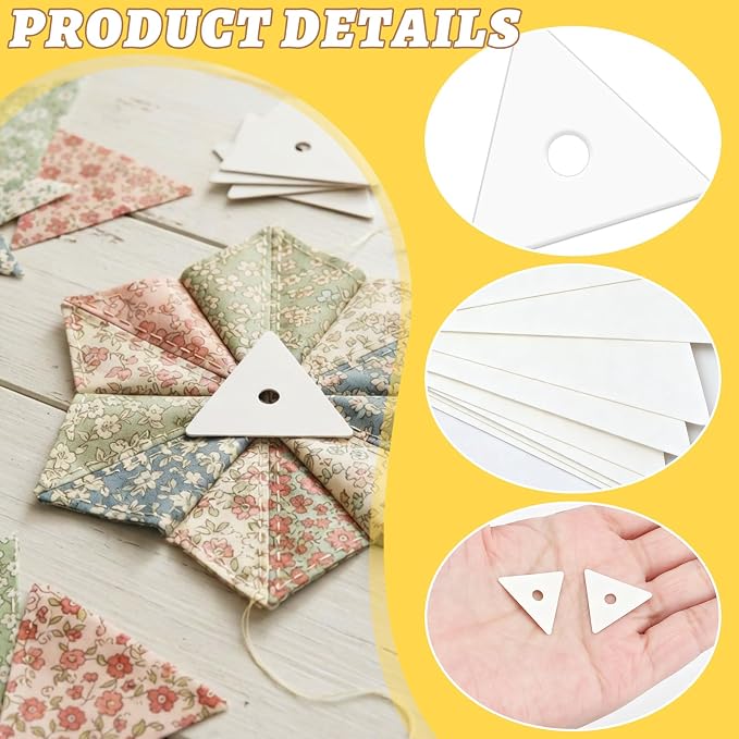 1000 PCS 1" Equilateral Triangle Paper Piecing Templates, Quilting Templates - Image 3