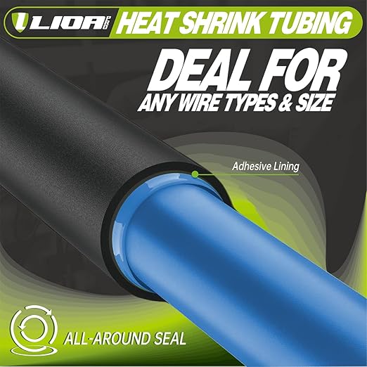 Heat Shrink Tubing 50 Feet Roll, 3:1 Ratio Adhesive Lined Marine Grade Shrink Wrap Tubing,Industrial Heat Shrink Tube Electrical 3/32'' Red