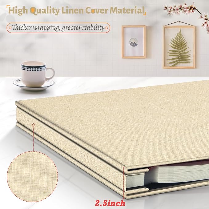Artfeel Photo Album Self Adhesive Scrapbook, 120 Pages Large Photo Book - Image 5