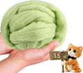 Wool Roving-3.5oz Needle Felting Wool, Soft Multi-Color Wool Fiber, Perfect by VKEDA