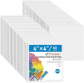 GOTIDEAL 40pcs 4x4 inch White Canvas Panels by GOTIDEAL
