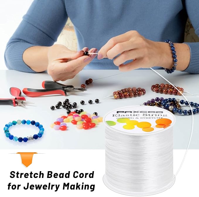 Paxcoo Elastic Bracelet String Cord Stretch Bead Cord - Image 6