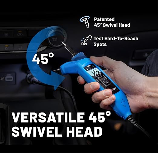 Innova 5420 Power Circuit Tester for Automotive | 45° Swivel Head | Fuse, Relay, Battery, and Circuit Diagnostics | Voltage Tester, Multimeter, Relay Tester, Short Circuit Finder, 12V/24V
