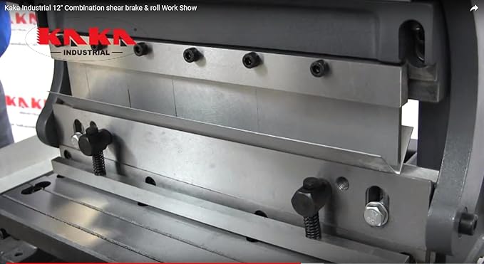 KAKA INDUSTRIAL Rolling Machine,12-inch, 3-In-1 Combination Shear Brake Roll Machine,20-Gauge Shear, 90° Press Brake|Shears and Slip Roll Machine for Shear Bending Rolling 3-IN-1/12