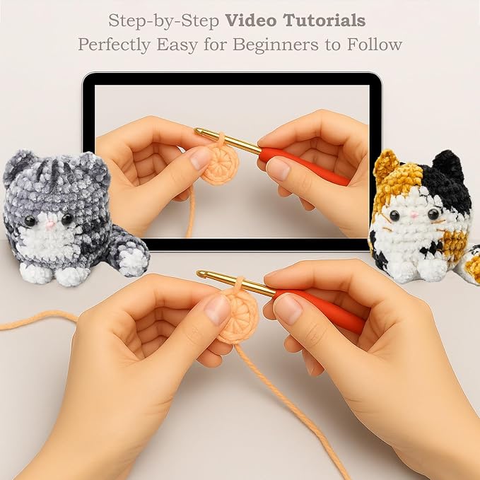 HOUSE CREATIVITY Chenille Crochet Kit - Image 6