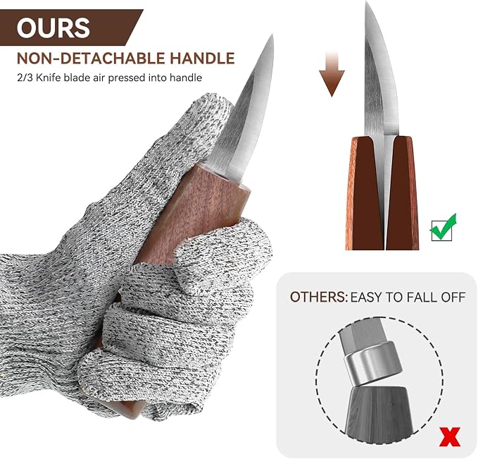 Tekchic Wood Carving Kit Deluxe-Whittling Knife, Wood Carving Knife Set - Image 4