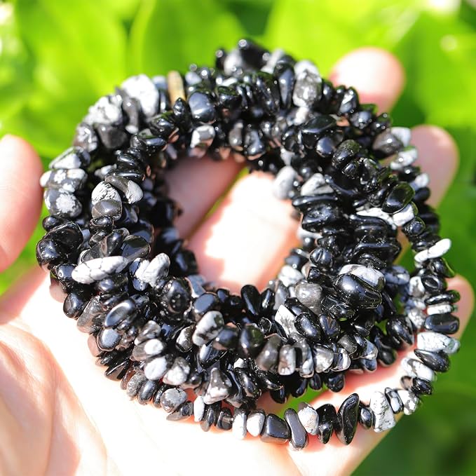 200 Pcs Crystal Chip Beads for Jewelry Making 5-8mm Snowflakes | Natural Chip - Image 7