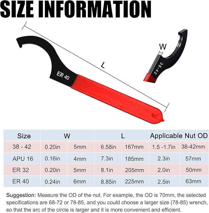 4pcs Coilover Spanner Wrench Set Adjustable Shock Wrench Heavy Duty Steel C Spanner for Most Coil Overs Shocks Adjustment and Suspension System