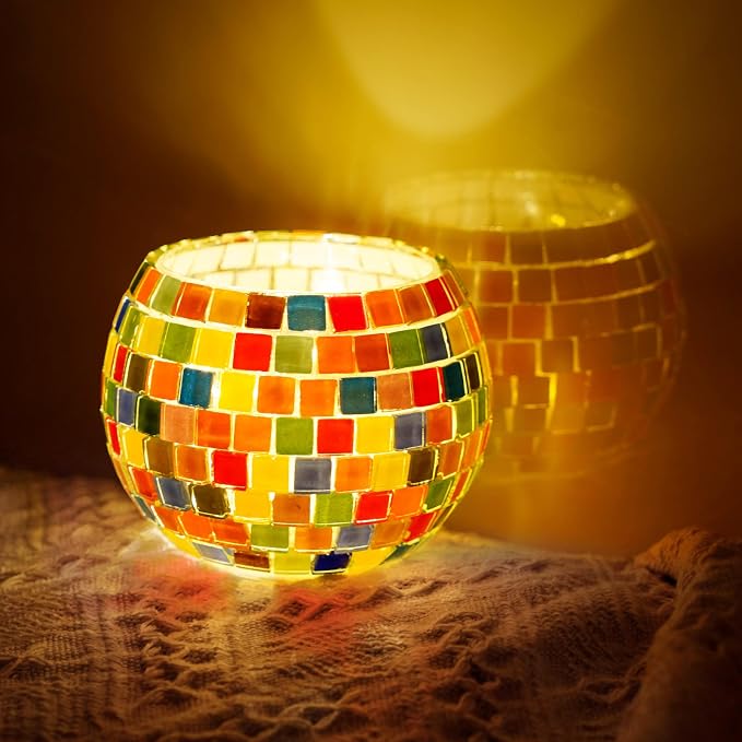 Glass Mosaic Candle Holder Kit - Image 2