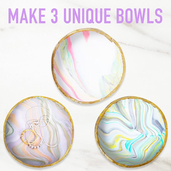 JOiFULi Make Your Own Clay Jewelry Bowls Arts and Crafts Kit - Image 3