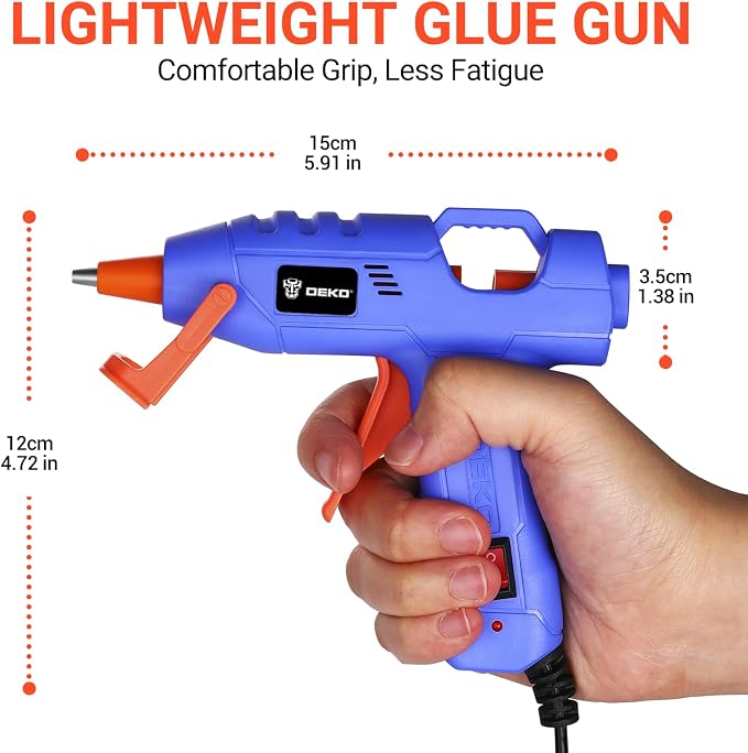 Mini Hot Glue Gun Kit：DEKOPRO 20Watt High Temp Glue Guns Tool - Image 4