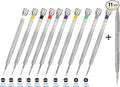 10PCS Professional Watchmaker Screwdriver Set + 1PCS Spring Bar Tool, Watch Screwdriver for Watch Repair, Eyeglasses Repair, Jewelry Work, Electronics Repair