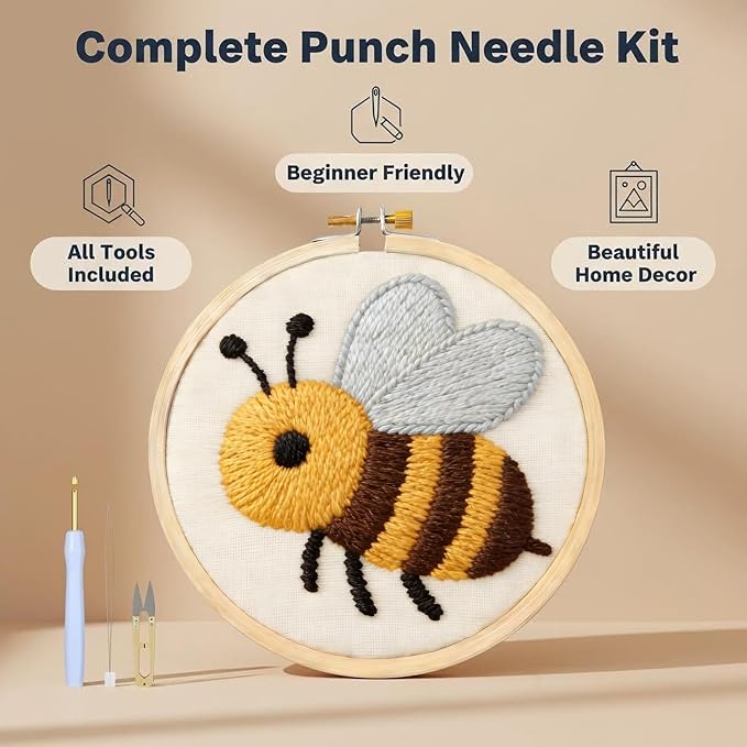 AohaiNova Punch Needle Kits for Adults Beginner, Punch Needle Starter Kit Easy - Image 2
