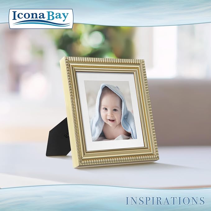4x4 Picture Frames with 3x3 Mat, 6 Pack, Contemporary, Inspirations | These - Image 2