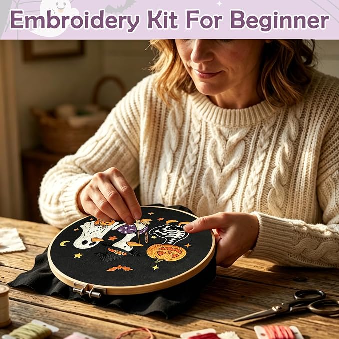 Nuberlic Halloween Embroidery Kit - Image 3