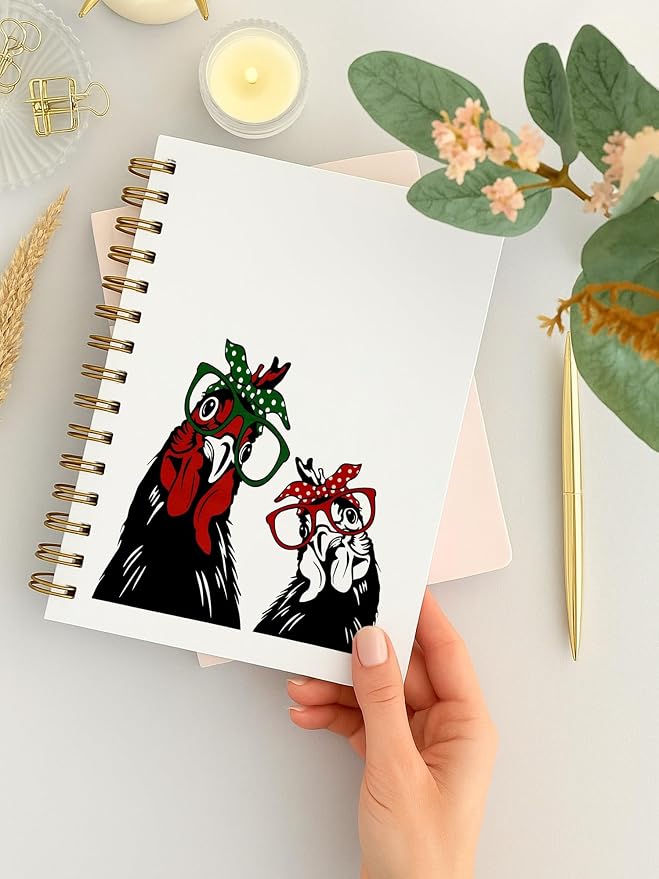 BitKan Funny Chickens Spiral Notebooks - Image 3