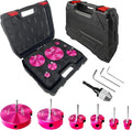PVC Pipe Reamer Kit,04529 for PPRK6 Plastic Pipe Fitting Reamer,PVC Reed Pipe Reamer Contains 3/4",1",1-1/2",2",3",4" Aluminum Fit into Standard 1/2" Drill for CPVC, PPR or ABS