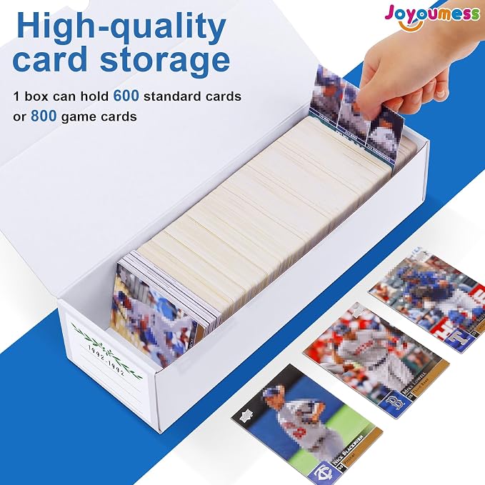 Trading Card Storage Box, 16 Pack Cardboard Card Organizer - Image 3
