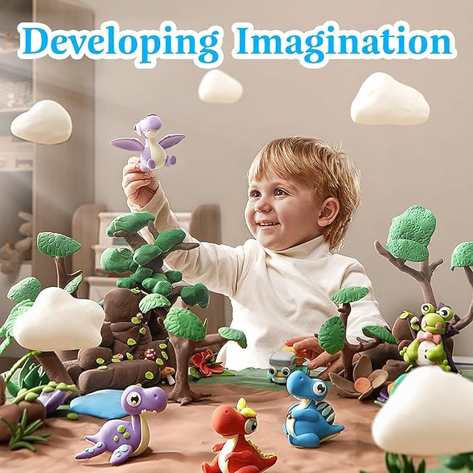 Air Dry Clay, 30 Packs Foam Clay, Soft Modeling Clay Super Light Weight Air Dry - Image 7
