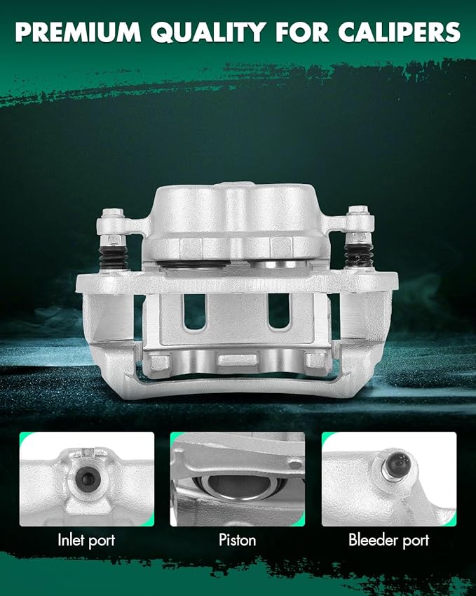 SCITOO Front Brake Caliper With Bracket 18B5056, 18B5057 Compatible For Chevy Captiva Sport 12-15, For Chevy Equinox 07-09, For Pontiac Torrent 07-09, For Saturn Vue 08-10, For Suzuki XL-7 07-09