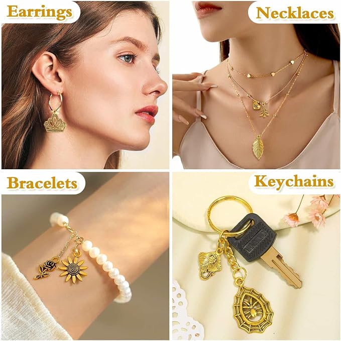 400 Pcs Wholesale Bulk Lots Jewelry Making Charms - Image 2