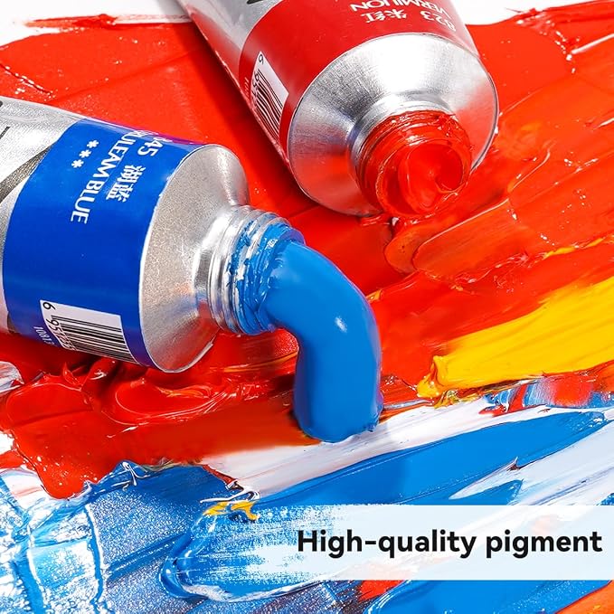 Paul Rubens Oil Paint, 40 Colors*50ml LargeTubes, Professional Oil Based Paint - Image 5