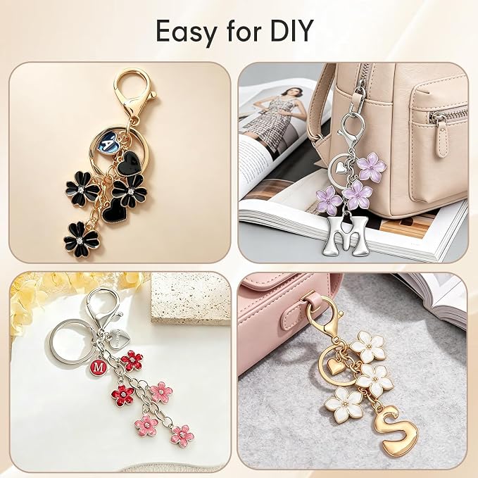 sunla 20pcs Gold Keychain Making Kit - Image 4