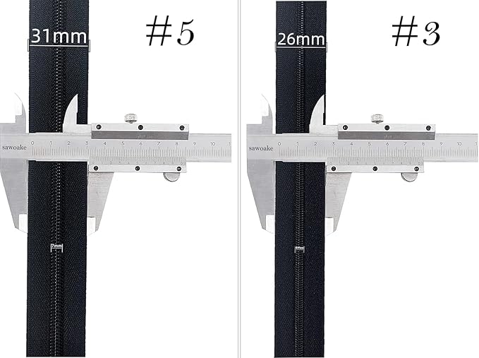 Sawoake 10 Yards Bulk Zipper, DIY Sewing Replacement - Image 3
