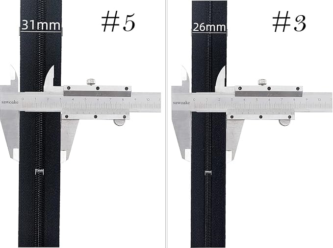 Sawoake 10 Yards Bulk Nylon Coil Zipper Replacement - Image 3