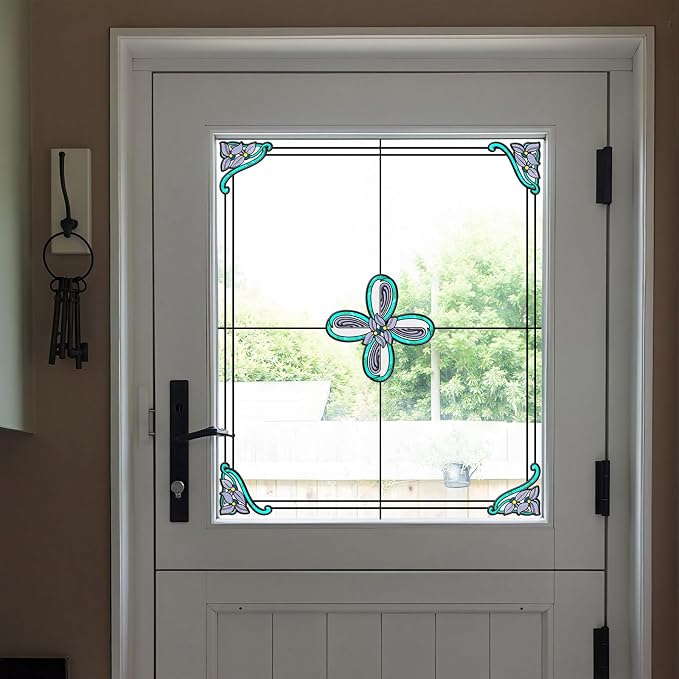 ADD.HERES Window Stickers, ‌Stained Glass Window Privacy Film, UV Blocking - Image 5