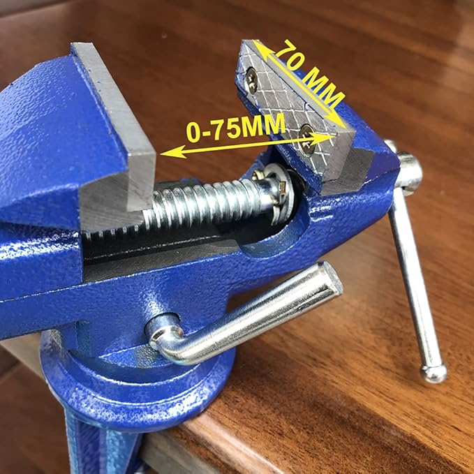 Mini Table Clamp Small Bench Vice New upgraded cast iron manufacturing Jewelers Hobby Clamps Craft Repair Tool Portable Work Bench Vise (mini) (3 INCH)