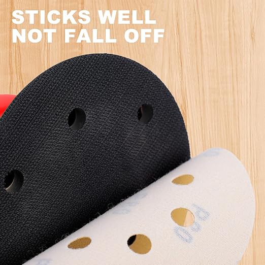 AEROPRO Tools 5 Inch Sanding Discs Hook and Loop, 80/120/240/320/400 Grit Orbital Sander Sandpaper, Sanding Pads for Wood and Automotive, 50 Pack