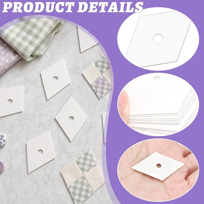 400 PCS Paper Piecing 1", Diamond Quilting Templates - Image 3
